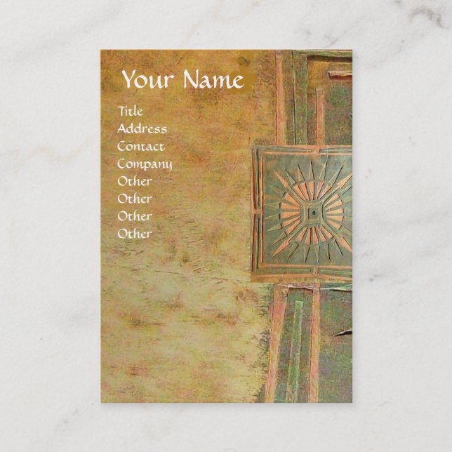 TARJETA DE VISITA ESTRELLA 2 DE LA MAÑANA, MONOGRAMA (Anverso)