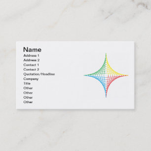 Tarjeta De Visita Estrella de cadena