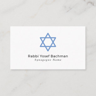 Tarjeta De Visita Estrella De David, Judaísmo, Religiosa