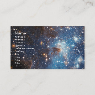 Tarjeta De Visita Estrella de la LH 95 que forma a la NASA de la