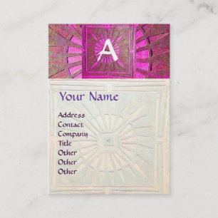 TARJETA DE VISITA ESTRELLA DE LA MAÑANA, MONOGRAMA