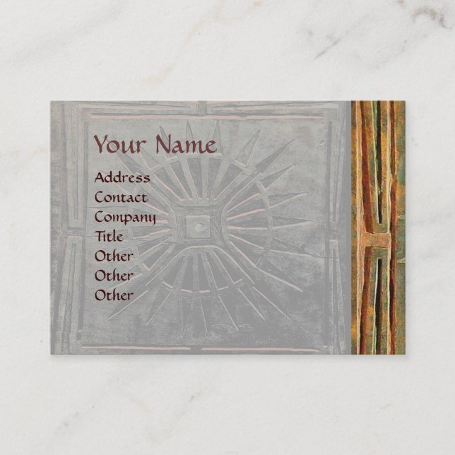 TARJETA DE VISITA ESTRELLA DE LA MAÑANA, MONOGRAMA (Anverso)
