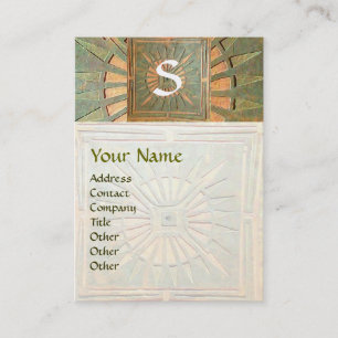 TARJETA DE VISITA ESTRELLA DE LA MAÑANA, MONOGRAMA