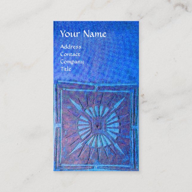 TARJETA DE VISITA ESTRELLA DE LA MAÑANA, MONOGRAMA (Anverso)