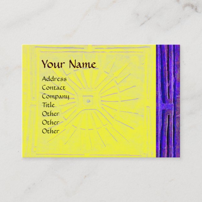 TARJETA DE VISITA ESTRELLA DE LA MAÑANA, MONOGRAMA (Anverso)