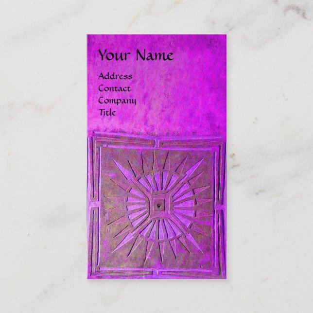 TARJETA DE VISITA ESTRELLA DE LA MAÑANA, MONOGRAMA (Anverso)