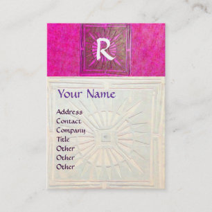 TARJETA DE VISITA ESTRELLA DE LA MAÑANA, MONOGRAMA