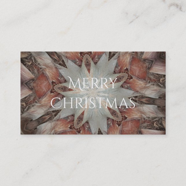 Tarjeta De Visita Estrella del diseño del Kaleidoscope a partir del  (Anverso)