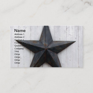 Tarjeta De Visita Estrella del granero