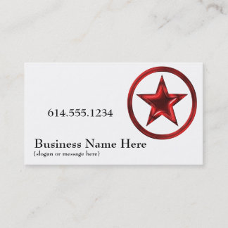 Tarjeta De Visita Estrella del país/tarjeta de visita occidentales