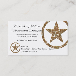 Tarjeta De Visita Estrella del país/tarjeta de visita occidentales