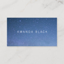 Tarjeta de visita estrellada minimalista