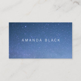 Tarjeta de visita estrellada minimalista