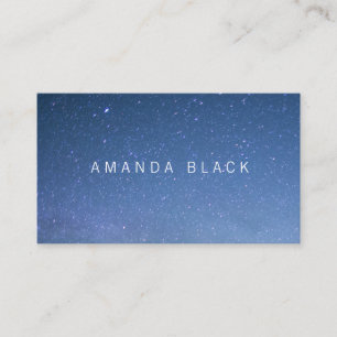 Tarjeta de visita estrellada minimalista