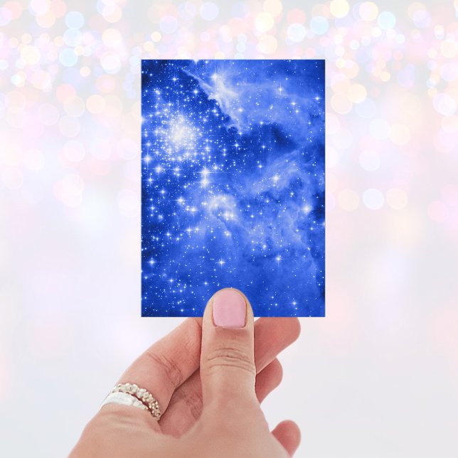 Tarjeta De Visita Estrellas azules ultramarinas (Blue Celestial Business Card)