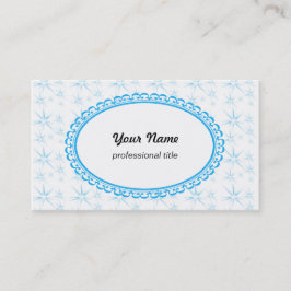 Tarjeta De Visita estrellas, blanco