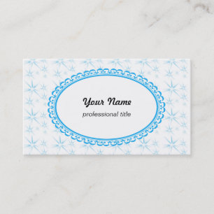 Tarjeta De Visita estrellas, blanco