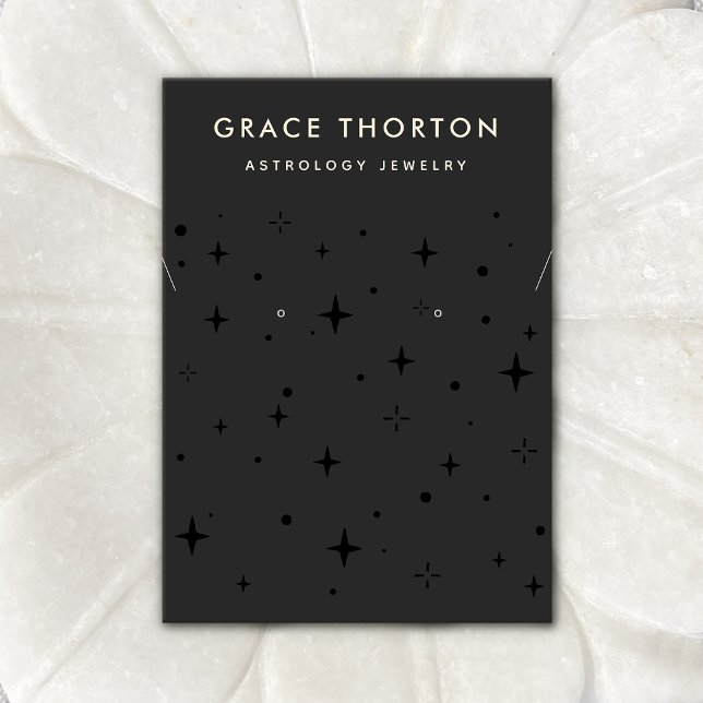 Tarjeta De Visita Estrellas celestes negras y collar Busino (Subido por el creador)