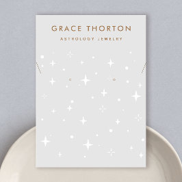 Tarjeta De Visita Estrellas celestes zodiacales collar de riego