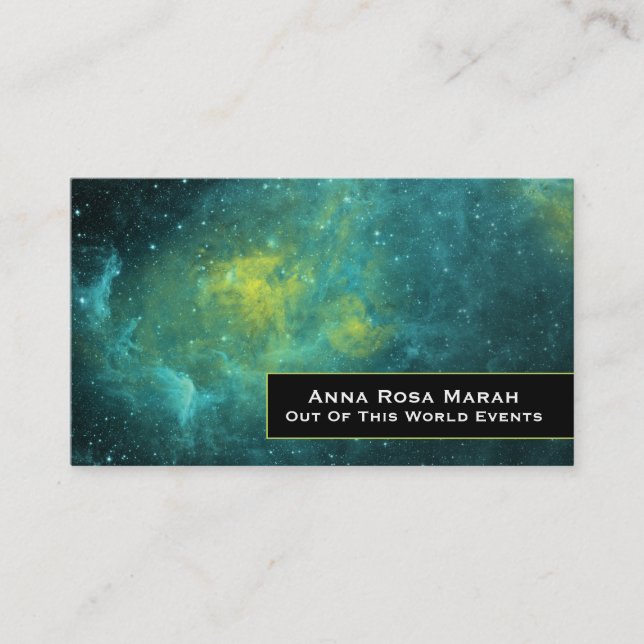 Tarjeta De Visita *~* Estrellas de galaxia cósmica nebulosa universa (Anverso)