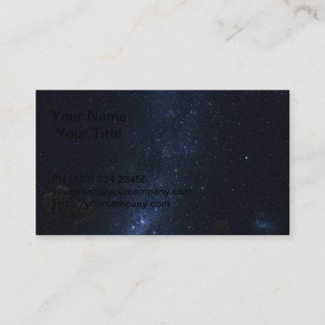 Tarjeta De Visita Estrellas de la vía láctea (Anverso)