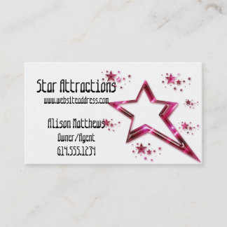 Tarjeta De Visita Estrellas de levantamiento de las rosas fuertes::