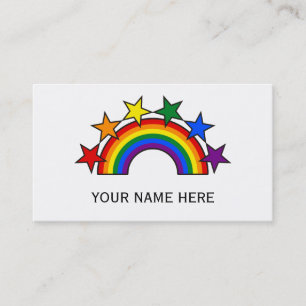 Tarjeta De Visita ESTRELLAS DE MARCA DE RAINBOW III + tus ideas