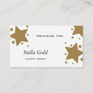 Tarjeta De Visita Estrellas de Oro