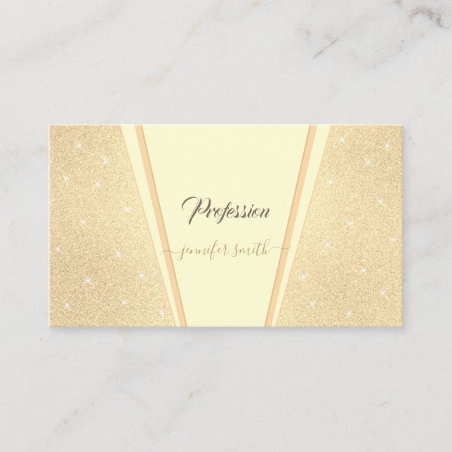 Tarjeta De Visita Estrellas de Purpurina fotográfico profesional per (Anverso)