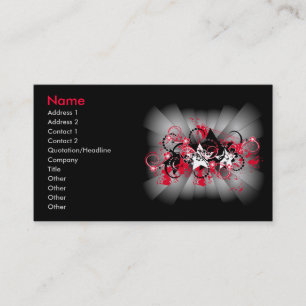 Tarjeta De Visita estrellas del grunge