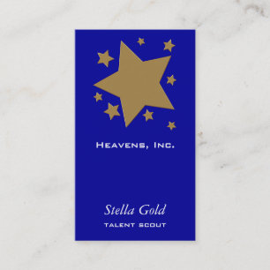 Tarjeta De Visita Estrellas del oro