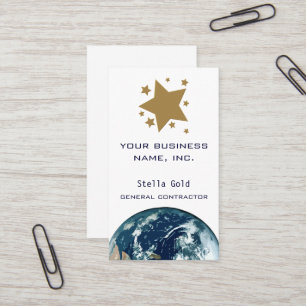 Tarjeta De Visita Estrellas del oro