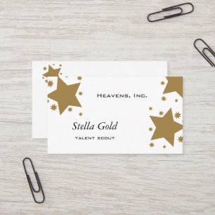 Tarjeta De Visita Estrellas del oro