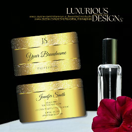 Tarjeta De Visita Estrellas e iniciales del Purpurina de espuma de g