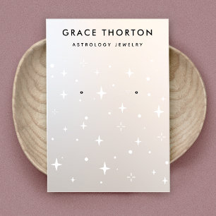 Tarjeta De Visita Estrellas modernas y elegantes que se montan en la