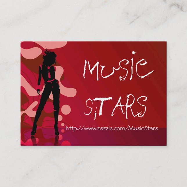 Tarjeta De Visita Estrellas musicales (Anverso)