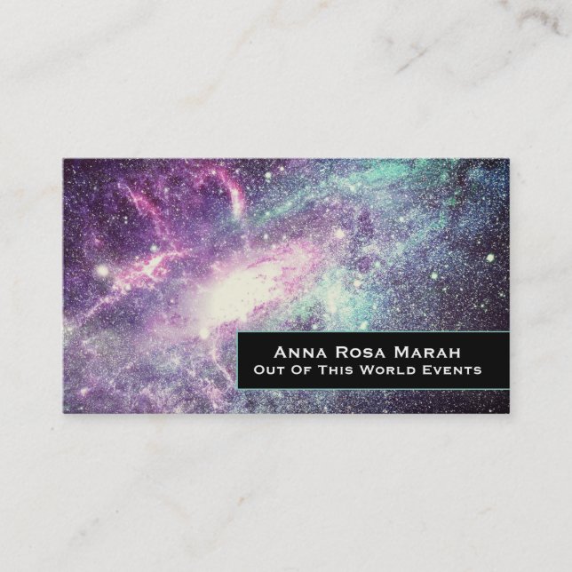 Tarjeta De Visita *~* Estrellas Nebula Galaxia Universe Cósmica (Anverso)