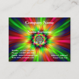 Tarjeta De Visita Estrellas psicodélicas