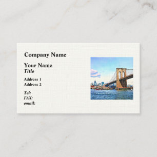 Tarjeta De Visita Estribo de Nueva York del puente de Brooklyn