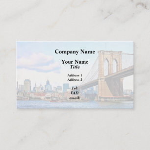 Tarjeta De Visita Estribo de Nueva York del puente de Brooklyn