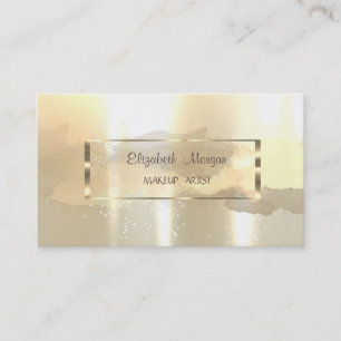 Tarjeta De Visita Estroque de pincel de color de agua moderno, marco