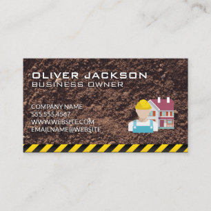 Tarjeta De Visita Estructura   Dirt Business Card