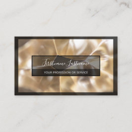 Tarjeta De Visita Estructuras de aleación metalizado de oro abstract