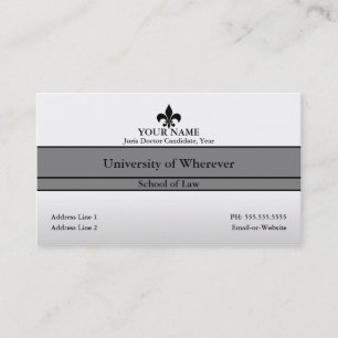 Tarjeta De Visita estudiante de Derecho