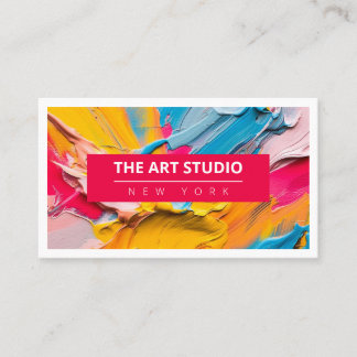 Tarjeta De Visita Estudio de arte de arte de nombre moderno