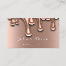 Tarjeta De Visita Estudio de artista de uñas madejas Rosa moderno