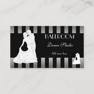 Tarjeta De Visita Estudio de baile de SALÓN de baile Lecciones 3