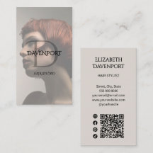 Estudio de Cabello Moderno Código Qr Social Foto M