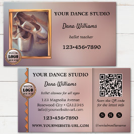 Tarjeta De Visita Estudio de Danza de Ballet Moderno
