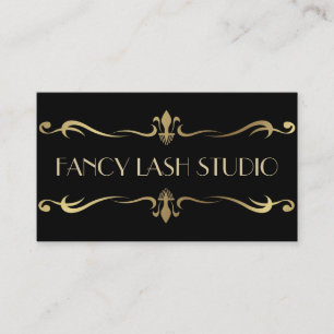 Tarjeta De Visita Estudio de Extensiones Fancy Lash, Salón